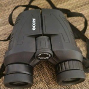 12x25 Compact Binoculars - Large Eyepiece Waterproof Binoculars
